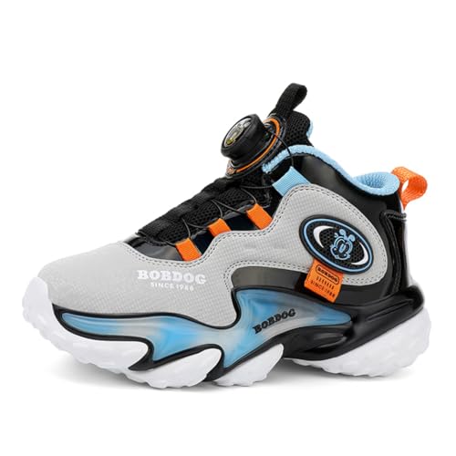 Kinder Turnschuhe Mädchen Jungen Sportschuhe Leicht Laufschuhe Atmungsaktiv Outdoor Fitnessschuhe Sneaker Schuhe Hallenschuhe Walkingschuhe Basketballschuhe Jungenschuhe Unisex grau EU 37 von Twinice