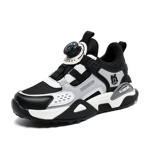 Kinder Turnschuhe Mädchen Jungen Sportschuhe Leicht Laufschuhe Atmungsaktiv Outdoor Fitnessschuhe Sneaker Schuhe Jungenschuhe Hallenschuhe Basketballschuhe Walkingschuhe Unisex Schwarz 37EU von Twinice