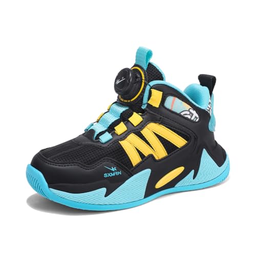 Kinder Turnschuhe Mädchen Jungen Sportschuhe Leicht Laufschuhe Atmungsaktiv Outdoor Fitnessschuhe Sneaker Schuhe Walkingschuhe Hallenschuhe Basketballschuhe Jungenschuhe Unisex Gelb EU 37 von Twinice