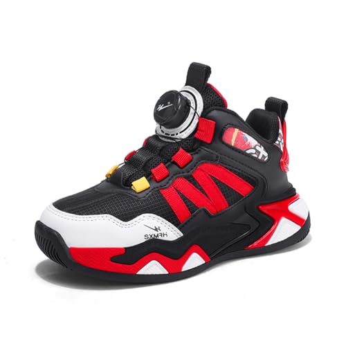 Kinder Turnschuhe Mädchen Jungen Sportschuhe Leicht Laufschuhe Atmungsaktiv Outdoor Fitnessschuhe Sneaker Schuhe Walkingschuhe Hallenschuhe Basketballschuhe Jungenschuhe Unisex Rot EU 36 von Twinice