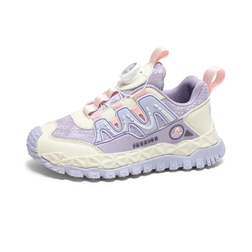 Kinder Winterstiefel Schneestiefel Warmfutter Wanderschuhe Jungen Stiefel Mädchen Baumwollschuhe Bequem Trekking Wanderstiefel Lila 33 EU von Twinice