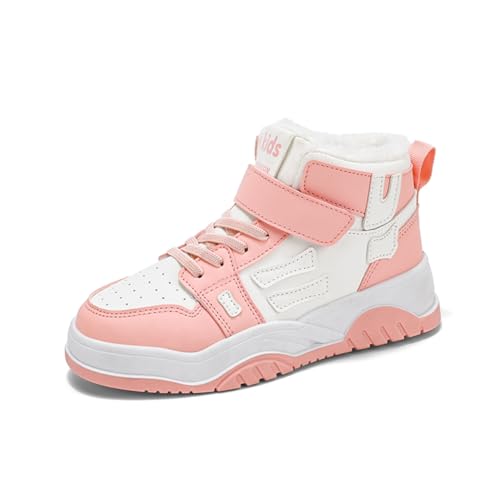 Kinder Winterstiefel Schneestiefel Warmfutter Wanderschuhe Jungen Stiefel Mädchen Baumwollschuhe Bequem Trekking Wanderstiefel Rosa 39 EU von Twinice