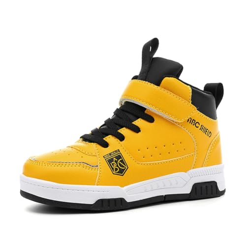 Kinder Winterstiefel Schneestiefel Warmfutter Wanderschuhe Jungen Stiefel Mädchen Baumwollschuhe Bequem Trekking Wanderstiefels Gelb EU 32 von Twinice