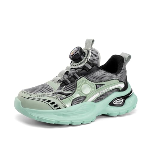 Kinderschuhe Jungen Sportschuhe Kinder Mädchen Atmungsaktiv Laufschuhe Outdoor Turnschuhe Sneaker Freizeit Leicht Hallenschuhe Grün 34EU Kinderschuhe Jungen Sportschuhe Kinder Mädchen Atmungsaktiv Laufschuhe Outdoor Turnschuhe Sneaker Freizeit Leicht Hallenschuhe Grün 34EU von Twinice