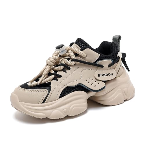 Kinderschuhe Jungen Sportschuhe Kinder Mädchen Laufschuhe Outdoor Atmungsaktiv Sneaker Freizeit Turnschuhe Leicht Hallenschuhe Beige 33EU von Twinice