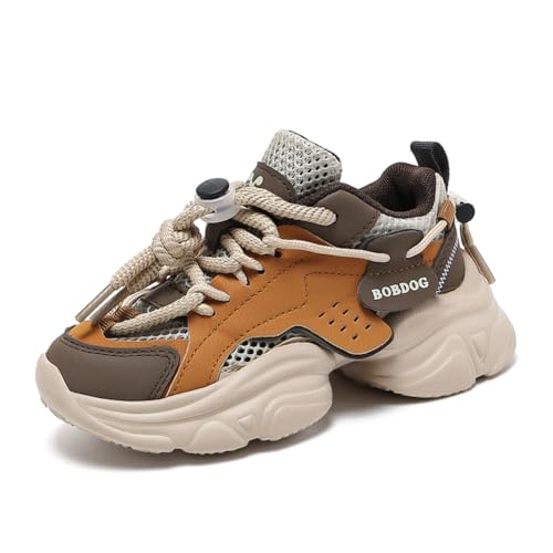 Kinderschuhe Jungen Sportschuhe Kinder Mädchen Laufschuhe Outdoor Atmungsaktiv Sneaker Freizeit Turnschuhe Leicht Hallenschuhe Gelb 38EU von Twinice