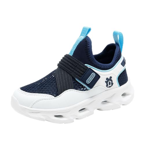 Kinderschuhe Jungen Sportschuhe Kinder Mädchen Laufschuhe Outdoor Atmungsaktiv Turnschuhe Sneaker Freizeit Leicht Hallenschuhe Blau 33EU von Twinice