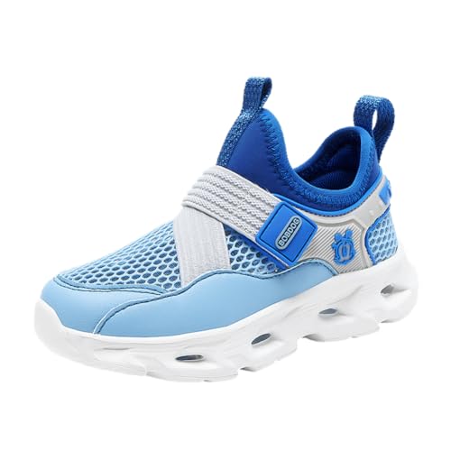 Kinderschuhe Jungen Sportschuhe Kinder Mädchen Laufschuhe Outdoor Atmungsaktiv Turnschuhe Sneaker Freizeit Leicht Hallenschuhe Hellblau 36EU von Twinice