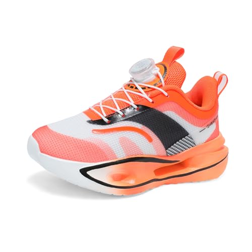 Kinderschuhe Jungen Sportschuhe Kinder Mädchen Laufschuhe Outdoor Turnschuhe Atmungsaktiv Sneaker Freizeit Leicht Hallenschuhe Orange 40EU von Twinice
