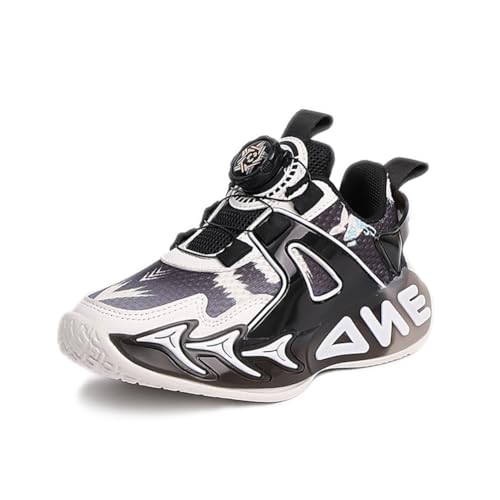 Kinderschuhe Jungen Sportschuhe Kinder Mädchen Laufschuhe Outdoor Turnschuhe Atmungsaktiv Sneaker Freizeit Leicht Hallenschuhe Schwarz 37EU von Twinice