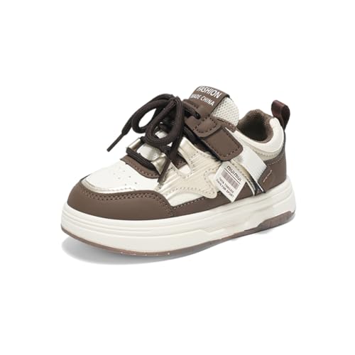 Kinderschuhe Wasserdichtes Leder Jungen Sportschuhe Mädchen Turnschuhe Laufschuhe Outdoor Walking Jogging Running Fitnesss Tennis rutschfest Hallenschuhe Khaki EU 27 von Twinice