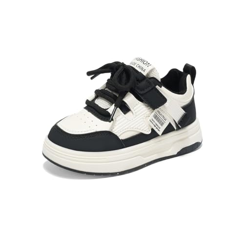 Kinderschuhe Wasserdichtes Leder Jungen Sportschuhe Mädchen Turnschuhe Laufschuhe Outdoor Walking Jogging Running Fitnesss Tennis rutschfest Hallenschuhe Schwarz EU 37 von Twinice