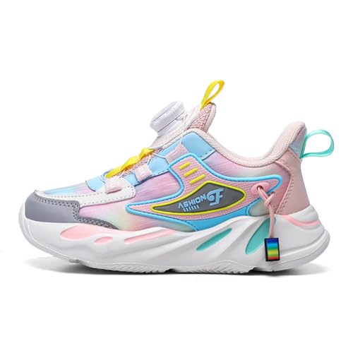 Laufschuhe Kinder Turnschuhe Sneaker Jungen Mädchen Mode Sportschuhe Atmungsaktiv Bequem Rosa 37 EU von Twinice