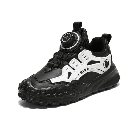 Laufschuhe Kinder Turnschuhe Sneaker Jungen Mädchen Mode Sportschuhe Atmungsaktiv Bequem Schwarz und weiß 37 EU von Twinice