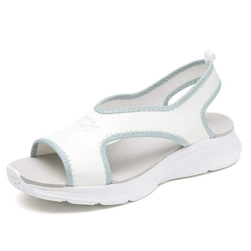 Sandalen Damen Sommer Waschbare Sport Netz Sandale Casual Strick Sandalen Plateau Slide mit Weiche Fussbett Bequem Slingback OrthopädischeSommerschuhe Blau EU 36 Sandalen Damen Sommer Waschbare Sport Netz Sandale Casual Strick Sandalen Plateau Slide mit Weiche Fussbett Bequem Slingback OrthopädischeSommerschuhe Blau EU 36 von Twinice