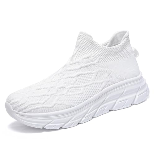 Slip on Sneaker Damen Herren Fußbogenstütze Orthopädische Schuhe Atmungsaktiv Leichte Schlupfschuhe Hände frei Slip in Turnschuhe Laufschuhe Sportschuhe Weiß EU 42 Slip on Sneaker Damen Herren Fußbogenstütze Orthopädische Schuhe Atmungsaktiv Leichte Schlupfschuhe Hände frei Slip in Turnschuhe Laufschuhe Sportschuhe Weiß EU 42 von Twinice