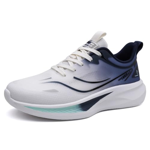 Sneaker Herren Damen Turnschuhe Laufschuhe Sportschuhe Joggingschuhe Running Schuhe Walkingschuhe Outdoor Straßenlaufschuhe Luftpolster Atmungsaktiv Blau EU 40 von Twinice