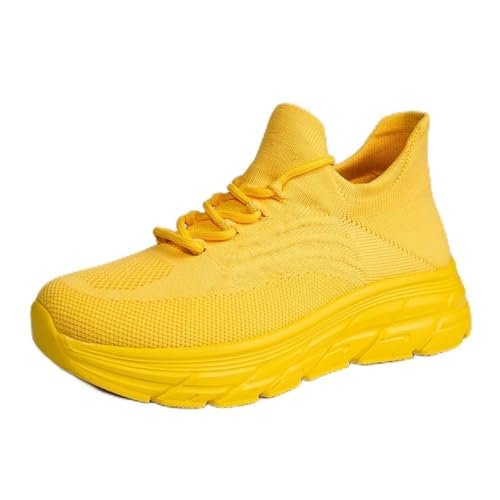 Sneaker Herren Damen Turnschuhe Laufschuhe Sportschuhe Joggingschuhe Running Schuhe Walkingschuhe Outdoor Straßenlaufschuhe Luftpolster Atmungsaktiv Gelb EU 38 Sneaker Herren Damen Turnschuhe Laufschuhe Sportschuhe Joggingschuhe Running Schuhe Walkingschuhe Outdoor Straßenlaufschuhe Luftpolster Atmungsaktiv Gelb EU 38 von Twinice