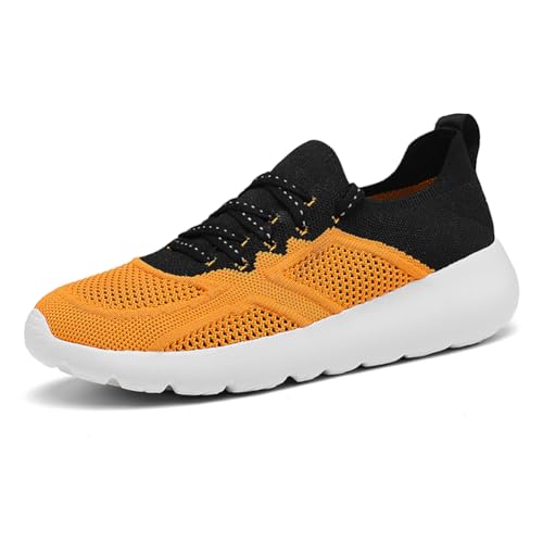 Sneaker Herren Damen Turnschuhe Laufschuhe Sportschuhe Joggingschuhe Running Schuhe Walkingschuhe Outdoor Straßenlaufschuhe Luftpolster Atmungsaktiv Orange EU 45 Sneaker Herren Damen Turnschuhe Laufschuhe Sportschuhe Joggingschuhe Running Schuhe Walkingschuhe Outdoor Straßenlaufschuhe Luftpolster Atmungsaktiv Orange EU 45 von Twinice