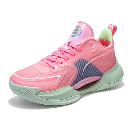 Sneaker Herren Damen Turnschuhe Laufschuhe Sportschuhe Joggingschuhe Running Schuhe Walkingschuhe Outdoor Straßenlaufschuhe Luftpolster Atmungsaktiv Rosa 43EU von Twinice