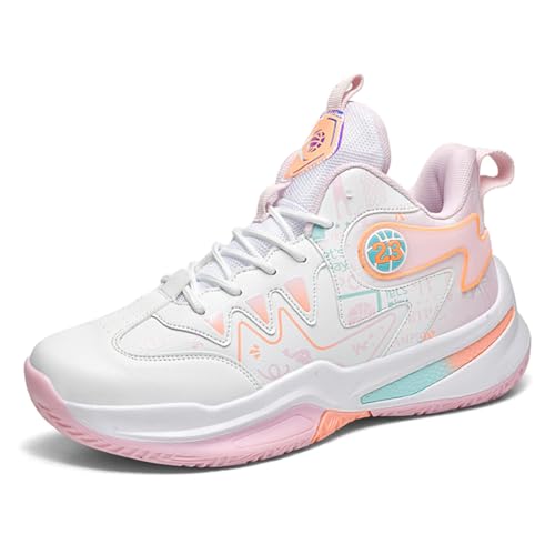 Sneaker Herren Damen Turnschuhe Laufschuhe Sportschuhe Joggingschuhe Running Schuhe Walkingschuhe Outdoor Straßenlaufschuhe Luftpolster Atmungsaktiv Rosa EU 37 von Twinice