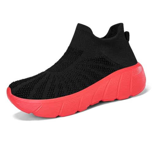 Sneaker Herren Damen Turnschuhe Laufschuhe Sportschuhe Joggingschuhe Running Schuhe Walkingschuhe Outdoor Straßenlaufschuhe Luftpolster Atmungsaktiv Rot EU 45 von Twinice