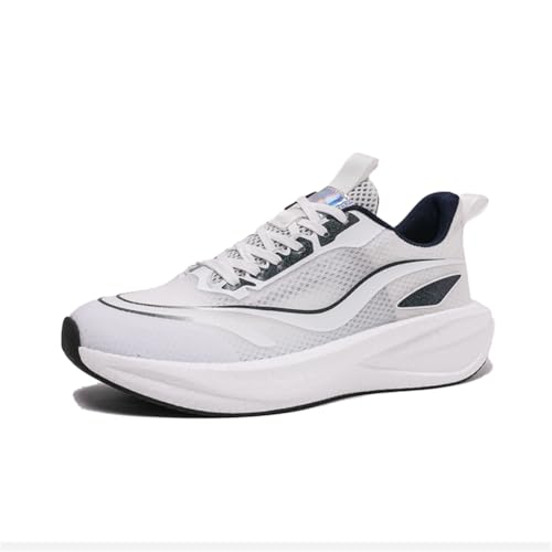 Sneaker Herren Damen Turnschuhe Laufschuhe Sportschuhe Joggingschuhe Running Schuhe Walkingschuhe Outdoor Straßenlaufschuhe Luftpolster Atmungsaktiv Weiß 42EU von Twinice