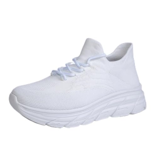 Sneaker Herren Damen Turnschuhe Laufschuhe Sportschuhe Joggingschuhe Running Schuhe Walkingschuhe Outdoor Straßenlaufschuhe Luftpolster Atmungsaktiv Weiß EU 40 von Twinice