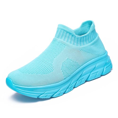 Sneaker Herren Damen Turnschuhe Laufschuhe Sportschuhe JoggingschuheWalkingschuhe Running Schuhe Outdoor Straßenlaufschuhe Luftpolster Atmungsaktiv Blau 39EU von Twinice