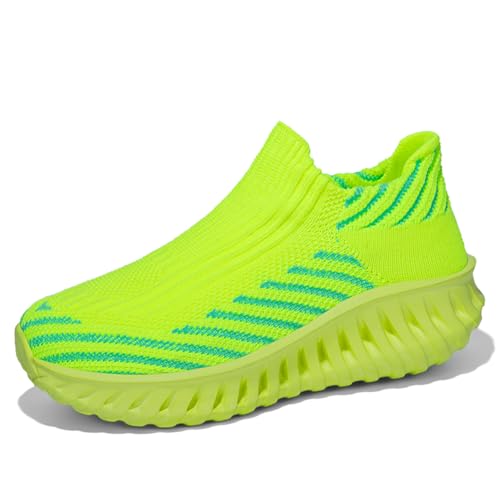 Sneaker Herren Damen Turnschuhe Laufschuhe Sportschuhe JoggingschuheWalkingschuhe Running Schuhe Outdoor Straßenlaufschuhe Luftpolster Atmungsaktiv Grün 37EU von Twinice