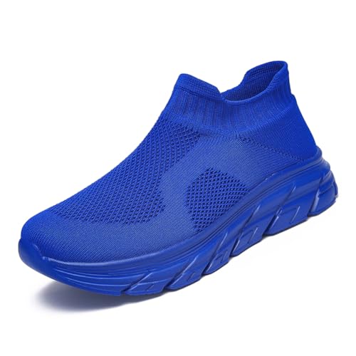 Sneaker Herren Damen Turnschuhe Laufschuhe Sportschuhe JoggingschuheWalkingschuhe Running Schuhe Outdoor Straßenlaufschuhe Luftpolster Atmungsaktiv Königsblau 35EU von Twinice