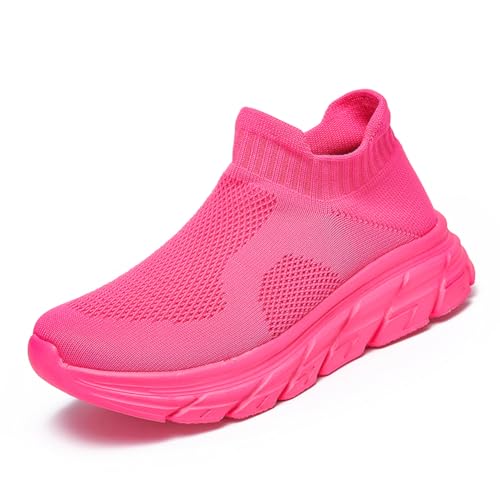 Sneaker Herren Damen Turnschuhe Laufschuhe Sportschuhe JoggingschuheWalkingschuhe Running Schuhe Outdoor Straßenlaufschuhe Luftpolster Atmungsaktiv Rosa 39EU von Twinice