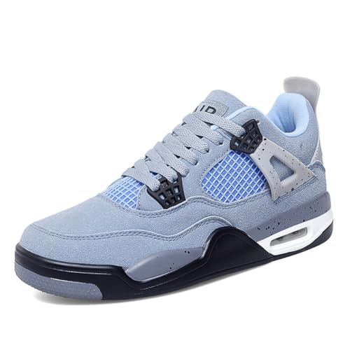 Twinice Herren Damen Basketballschuhe Mode Sportschuhe Walkingschuhe Retrorutschfest und Verschleißfest Schuhe Sneaker Blau EU 38 von Twinice