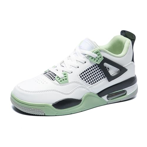 Twinice Herren Damen Basketballschuhe Mode Sportschuhe Walkingschuhe Retrorutschfest und Verschleißfest Schuhe Sneaker Grün EU 43 von Twinice