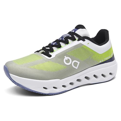 Twinice Herren Damen Sportschuhe Laufschuhe Profilsohle Sneakers mit Luftpolster TurnschuheLeichte Schuhe Grün EU 36 von Twinice