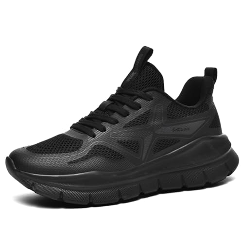 Twinice Herren Damen Sportschuhe Laufschuhe mit Luftpolster TurnschuheLeichte Schuhe Profilsohle Sneakers Schwarz 46EU Twinice Herren Damen Sportschuhe Laufschuhe mit Luftpolster TurnschuheLeichte Schuhe Profilsohle Sneakers Schwarz 46EU von Twinice