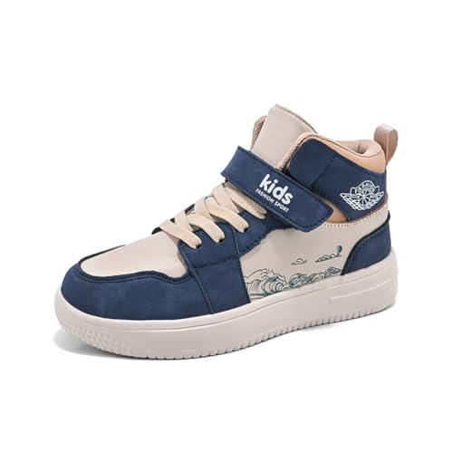 Twinice Kinder-High-Top-Schuhe, Wanderschuhe für Jungen und Mädchen, breite Barfuß-Hausschuhe, Barfußschuhe, High-Top Blau 37EU Twinice Kinder-High-Top-Schuhe, Wanderschuhe für Jungen und Mädchen, breite Barfuß-Hausschuhe, Barfußschuhe, High-Top Blau 37EU von Twinice