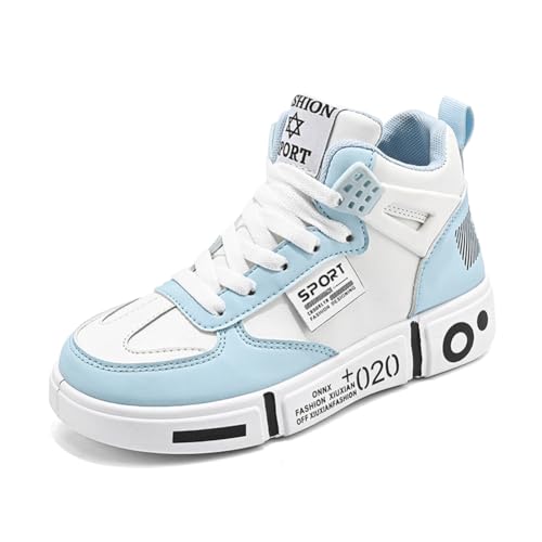 Twinice Kinder-High-Top-Schuhe, Wanderschuhe für Jungen und Mädchen, breite Barfuß-Hausschuhe, Barfußschuhe, High-Top Blau 39EU Twinice Kinder-High-Top-Schuhe, Wanderschuhe für Jungen und Mädchen, breite Barfuß-Hausschuhe, Barfußschuhe, High-Top Blau 39EU von Twinice