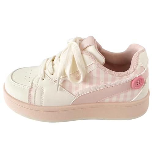 Twinice Kinder Jungen und Mädchen wasserdichte Leder Walkingschuhe Fitness Sportschuhe Laufschuhe Straßenlaufschuhe Modisch und leicht Rosa EU 38 von Twinice