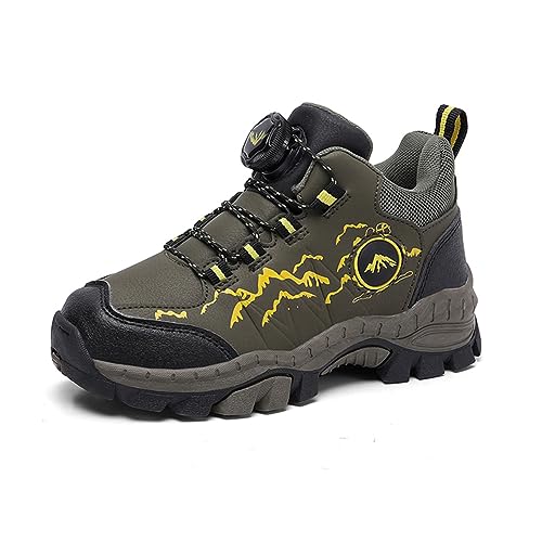 Twinice Kinder Schneestiefel Jungen Warmfutter Stiefel Wanderschuhe Wasserfeste Trekkingschuhe Winterschuhe Military Green 40 EU Twinice Kinder Schneestiefel Jungen Warmfutter Stiefel Wanderschuhe Wasserfeste Trekkingschuhe Winterschuhe Military Green 40 EU von Twinice