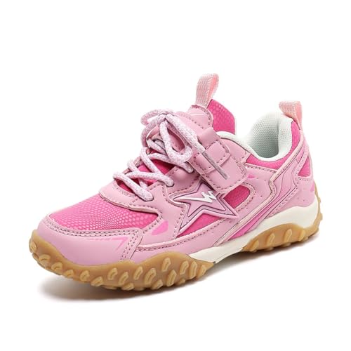 Twinice Kinder Schneestiefel Jungen Warmfutter Stiefel Wanderschuhe Wasserfeste Trekkingschuhe Winterschuhe Rosa EU 38 von Twinice