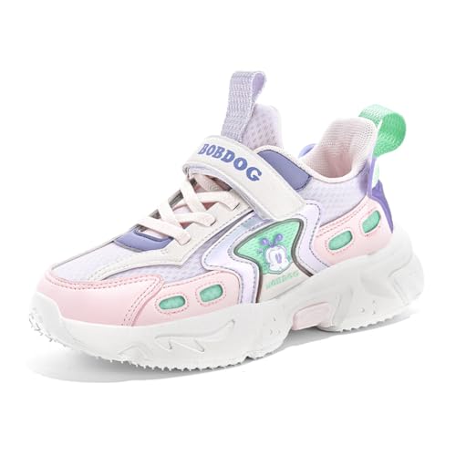 Twinice Kinder Sportschuhe Modische Jungen Sportschuhe Sportschuhe Bequeme Atmungsaktive Leichte Outdoor Sport Freizeitschuhe Joggingschuhe Größe Lila 35EU von Twinice