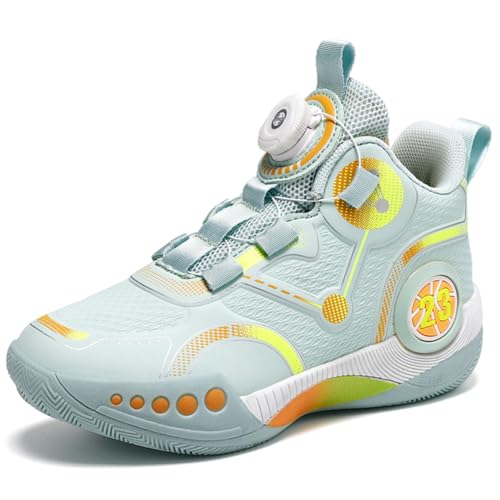 Twinice Kinder Winter Barfußschuhe Winterschuhe Warme Gefüttert Wanderschuhe Leicht rutschfest Winterstiefel, Hellgrün EU 32 von Twinice
