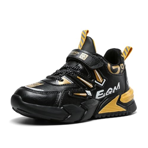 Twinice Kinder Winterschuhe Warm Gefütterte Winterboots Jungen Mädchen Trekkingschuhe Schneestiefel Baumwollschuhe Outdoor rutschfe Gold EU 39 von Twinice