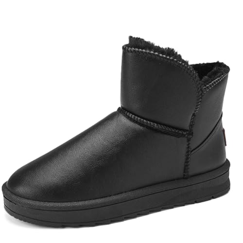 Twinice Stiefeletten Plateau Boots Warm Gefüttert Profilsohle Schneestiefel mit dicken Sohlen gepolstert und verdickt warm Freizeitschuhe kaltes Wetter Schuhe 30EU-45EUschwarz 43 EU Twinice Stiefeletten Plateau Boots Warm Gefüttert Profilsohle Schneestiefel mit dicken Sohlen gepolstert und verdickt warm Freizeitschuhe kaltes Wetter Schuhe 30EU-45EUschwarz 43 EU von Twinice