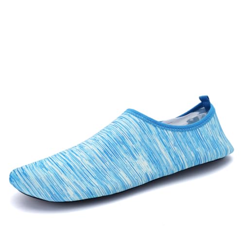 Twinice Unisex Badeschuhe Leicht Atmungsaktive rutschfeste Barfußschuhe mit Dicker Sohle Blau 41EU Twinice Unisex Badeschuhe Leicht Atmungsaktive rutschfeste Barfußschuhe mit Dicker Sohle Blau 41EU von Twinice