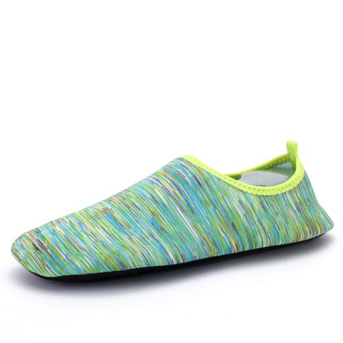Twinice Unisex Badeschuhe Leicht Atmungsaktive rutschfeste Barfußschuhe mit Dicker Sohle Grün 40EU Twinice Unisex Badeschuhe Leicht Atmungsaktive rutschfeste Barfußschuhe mit Dicker Sohle Grün 40EU von Twinice