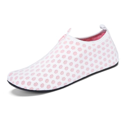 Twinice Unisex Badeschuhe Leicht Atmungsaktive rutschfeste Barfußschuhe mit Dicker Sohle Rosa 40EU Twinice Unisex Badeschuhe Leicht Atmungsaktive rutschfeste Barfußschuhe mit Dicker Sohle Rosa 40EU von Twinice