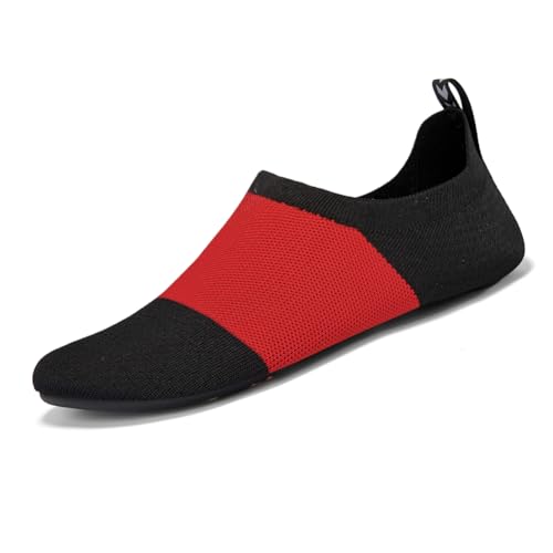 Twinice Unisex Badeschuhe Leicht Atmungsaktive rutschfeste Barfußschuhe mit Dicker Sohle Rot 34EU Twinice Unisex Badeschuhe Leicht Atmungsaktive rutschfeste Barfußschuhe mit Dicker Sohle Rot 34EU von Twinice