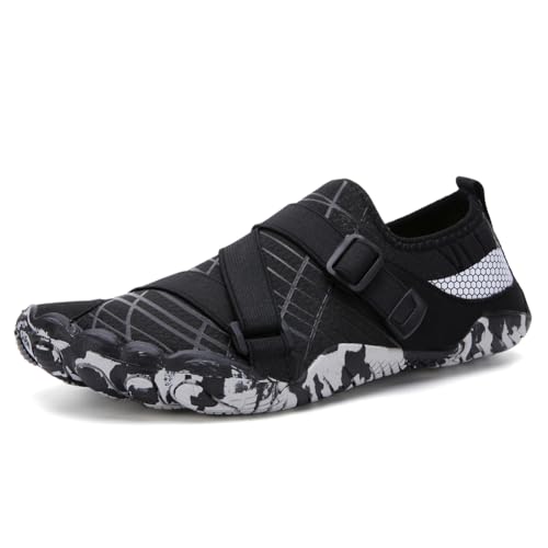 Twinice Unisex Badeschuhe Leicht Atmungsaktive rutschfeste Barfußschuhe mit Dicker Sohle Schwarz 42EU Twinice Unisex Badeschuhe Leicht Atmungsaktive rutschfeste Barfußschuhe mit Dicker Sohle Schwarz 42EU von Twinice